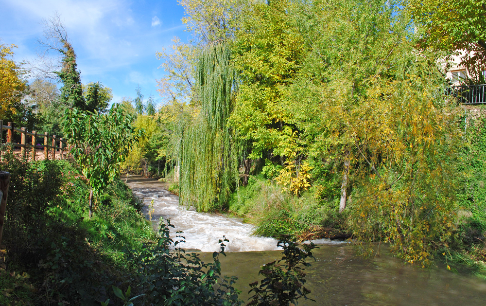 Casas rurales junto al río Salobre